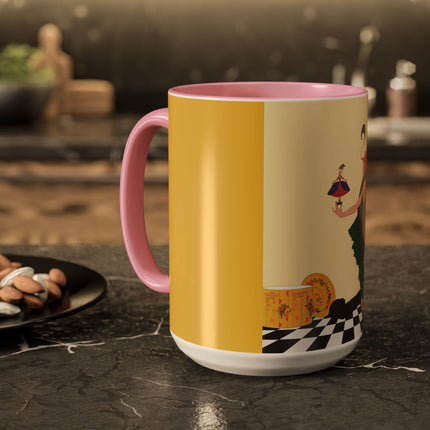 The Marionette Colorful Mugs – Theatrical Glamour & Cabaret Elegance