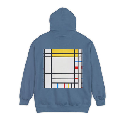 Place de la Concorde by Piet Mondrian Unisex Garment-Dyed Hoodie
