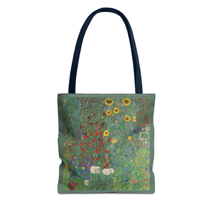 Farm Garden with Sunflowers by Gustav Klimt Tote Bag (AOP)