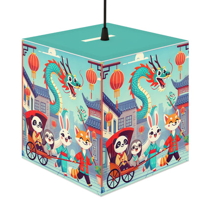 🐉🌟 The Little Dragon and Friends Light Cube Lamp – Friendship, Adventure & Storybook Charm