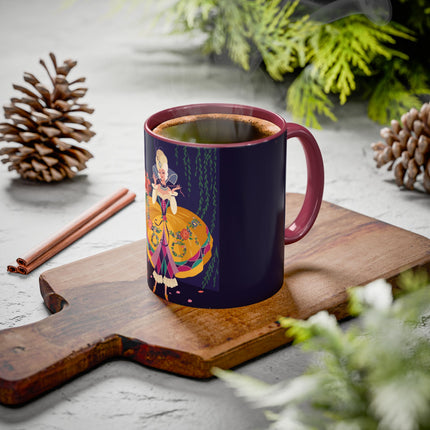 Moonlit Masquerade: The Fairy Queen's Ball Colorful Mug (11oz, 15oz) – Fairy Tale Elegance, Fantasy Charm & Enchanted Style