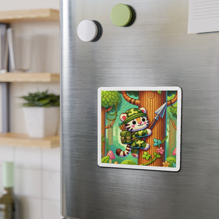 Stealthy Stripes Die-Cut Magnets (5 Sizes)