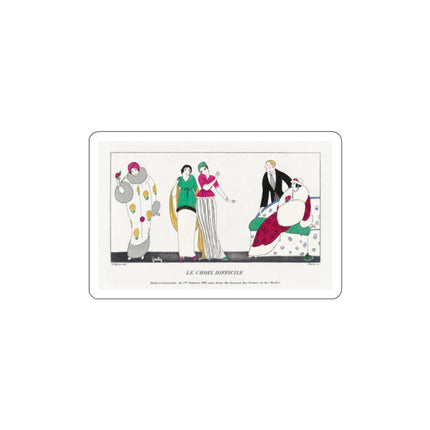 Le Choix difficile (The Difficult Choice) by Charles Martin Die-Cut Stickers (5 Sizes)