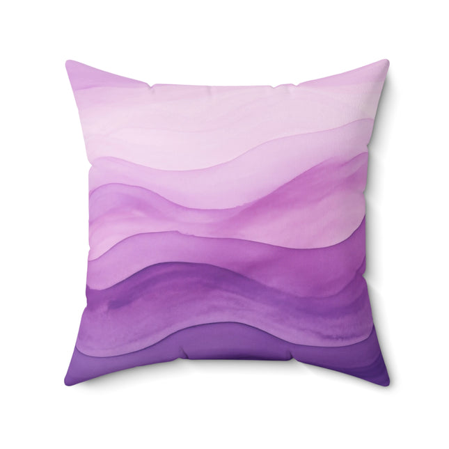Autumn Serenade in Purple and Lavender Spun Polyester Square Pillow