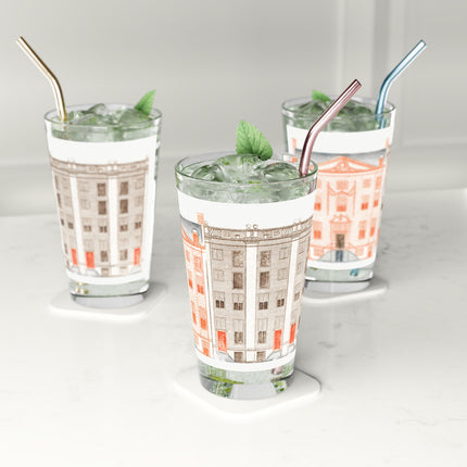 Amsterdam Canal Houses Glass, 16oz