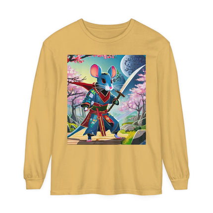 Cyber Samurai Rat Long Sleeve T-Shirt