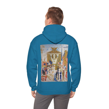 The Cathedrals of Wall Street by Florine Stettheimer Heavy Blend™ Hooded Sweatshirt