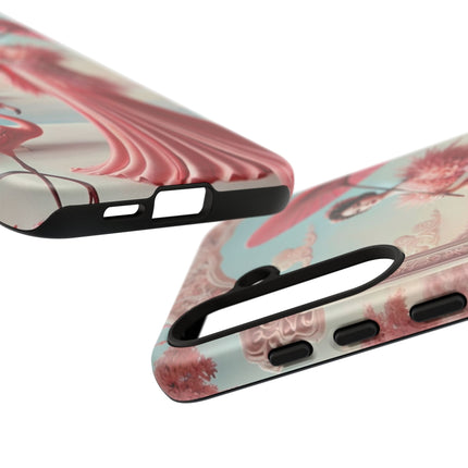 Petals, Porcelain, and Flamingos Phone Cases