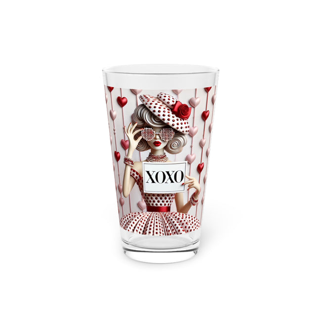 Fashionably Yours, XOXO Glass, 16oz