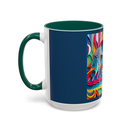 Surfing Zebra Colorful Mugs (11oz, 15oz)