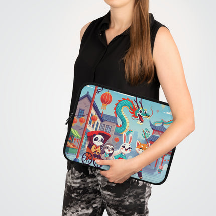 The Little Dragon and Friends Laptop Sleeve – Friendship, Adventure & Storybook Charm