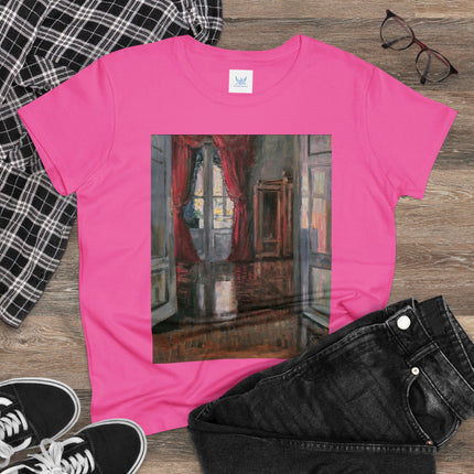 View into an Apartment by Egon Schiele Women's Midweight Cotton Tee