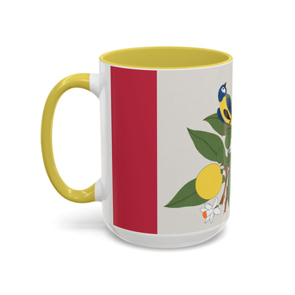 Blue Tit & Butterfly Colorful Mugs – Spring Harmony & Delicate Beauty