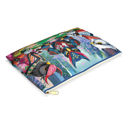 Cyberpunk Owl & Raven Pencil Case