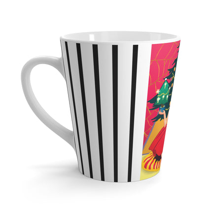 Art Deco Christmas Enchantment Latte Mug