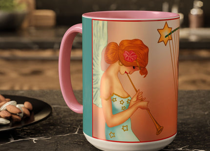Heavenly Angel Duet Colorful Mugs (11oz, 15oz)