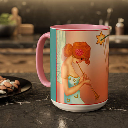Heavenly Angel Duet Colorful Mugs (11oz, 15oz)