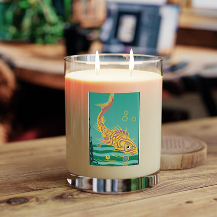 Golden Serenity Scented Candle - Full Glass, 11oz