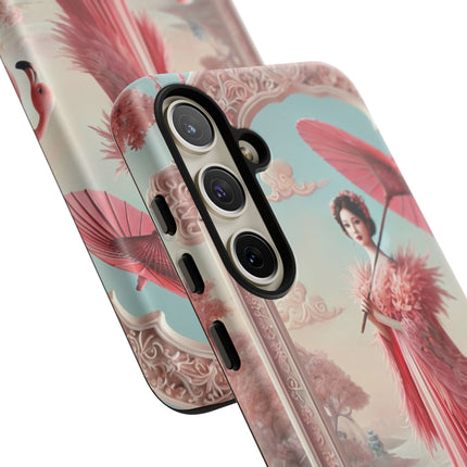 Petals, Porcelain, and Flamingos Phone Cases