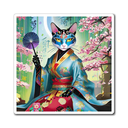 Cyberpunk Geisha Magnet (3 Sizes)