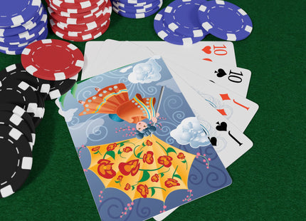 Flight of Blossoms Playing Cards