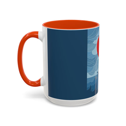 Siren of the Waves Colorful Mugs – Dramatic Sea Power & Bold Elegance