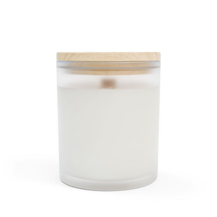 Majestic White Crane Frosted Candle