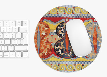 Reproduction of the Shield Frieze by Emile Gilliéron Mouse Pad, Round and Rectangle