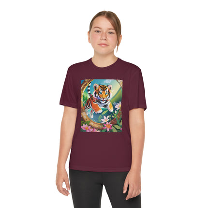 Majestic Tiger Cub Youth Competitor Tee – Courage, Adventure & Fiery Spirit