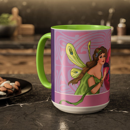 The Fairy’s Blossom Colorful Mugs (11oz, 15oz)