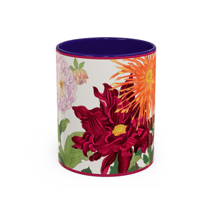 Dahlia Flower by Tanigami Kônan Colorful Mugs (11oz, 15oz)