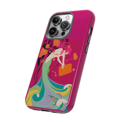 Mermaid Dive Phone Case – Vibrant Waves & Playful Elegance