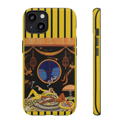 Falbalas et fanfreluches La paresse (Laziness) by George Barbier Phone Cases