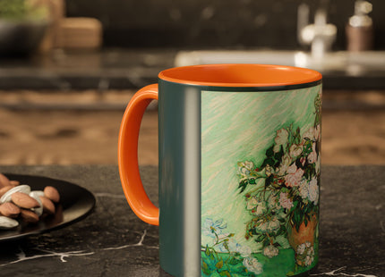 Roses by Vincent Van Gogh Colorful Mugs (11oz, 15oz)