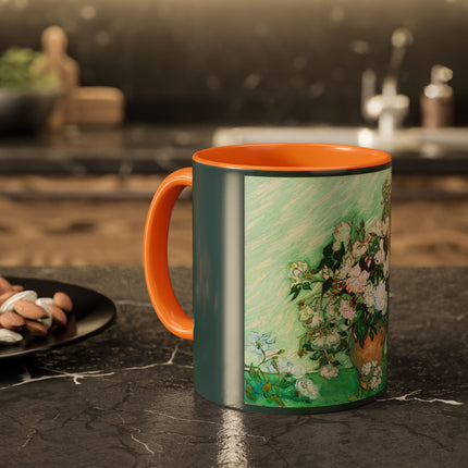 Roses by Vincent Van Gogh Colorful Mugs (11oz, 15oz)