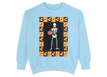Candy Corn Skeleton Unisex Garment-Dyed Sweatshirt