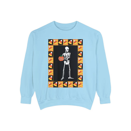 Candy Corn Skeleton Unisex Garment-Dyed Sweatshirt