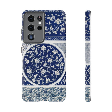 Blue Flower Pattern by Owen Jones Phone Cases