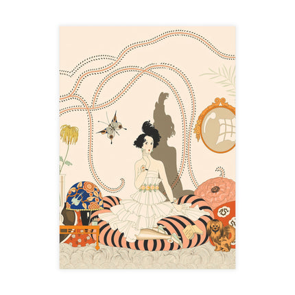 🪞🌸 The Lady In Her Curious Apartment Postcard Bundles – Art Deco Interior Elegance