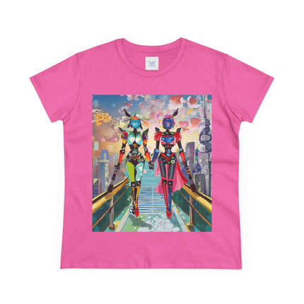 Cyber Punk Robot Models Cotton Tee