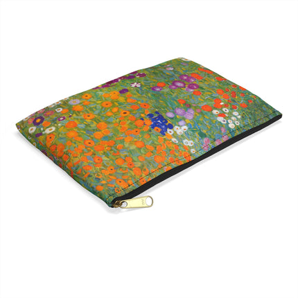 Cottage Garden Accessory Pouch – Gustav Klimt Floral Art Bag