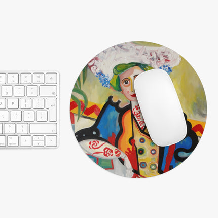 A Mulher by Amadeo de Souza-Carosa Mouse Pad, Round and Rectangle