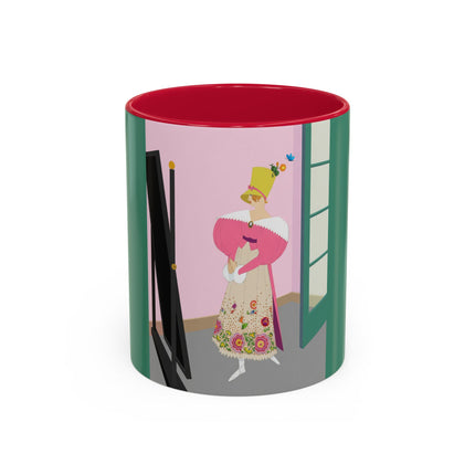 The Yellow Hat Colorful Mugs – 1920s Vogue Whimsy & Playful Elegance