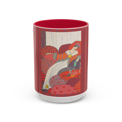 Les Coussins by Georges Lepape Colorful Mugs (11oz, 15oz)