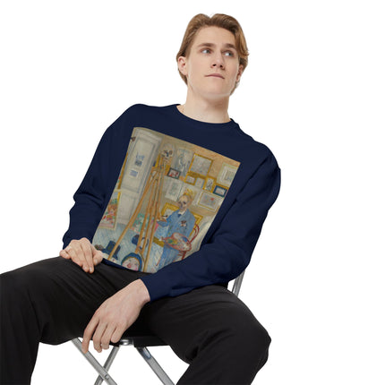 The Skeleton Painter by James Ensor Garment-Dyed Sweatshirt