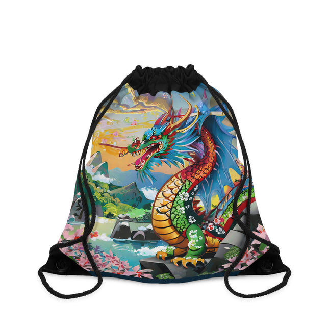 Chinese Dragon Drawstring Bag