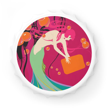 Mermaid Dive Bottle Opener – Vibrant Waves & Playful Charm