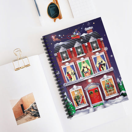 A Christmas Eve Celebration Spiral Notebook - Ruled Line