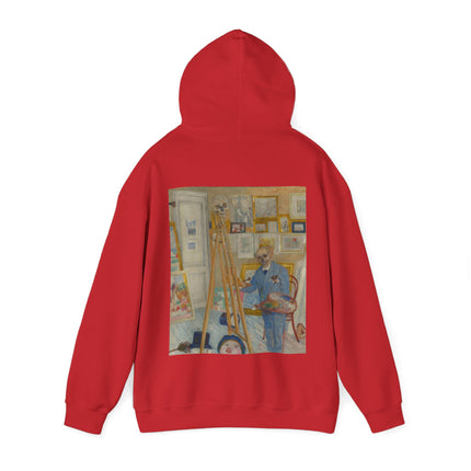 The Skeleton Painter by James Ensor Heavy Blend™ Hooded Sweatshirt