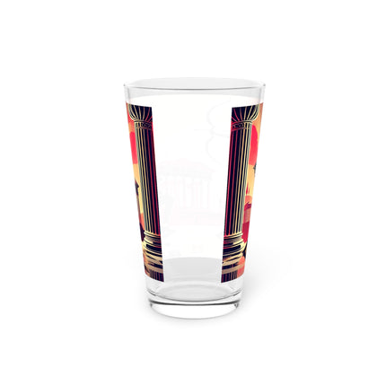 Art Deco Valentine's Romance Glass, 16oz